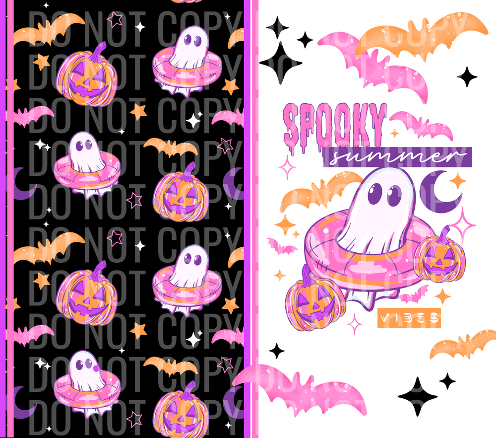 spooky summer tumbler wrap