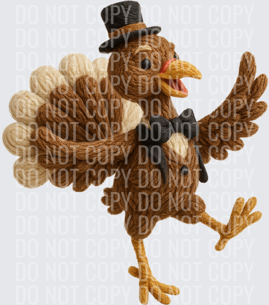 dancing turkey top hat