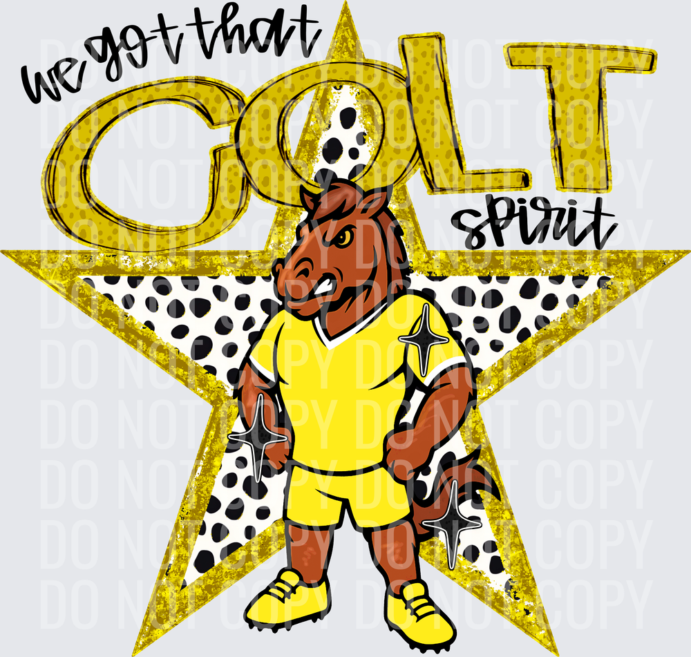 KayndiDesigns 09.26 We Got That Spirit Colt Yellow