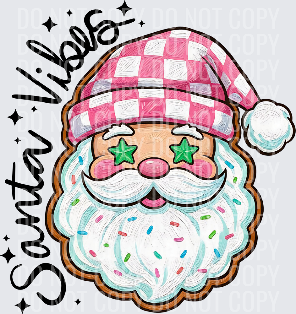 Santa vibes cookie 2