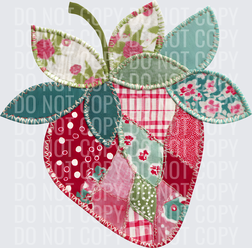 FAUX PATCH STRAWBERRY