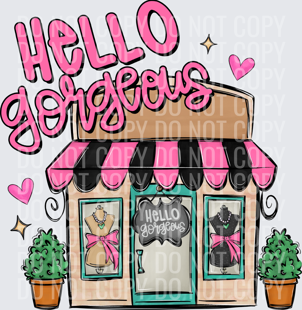 hello gorgeous shop front