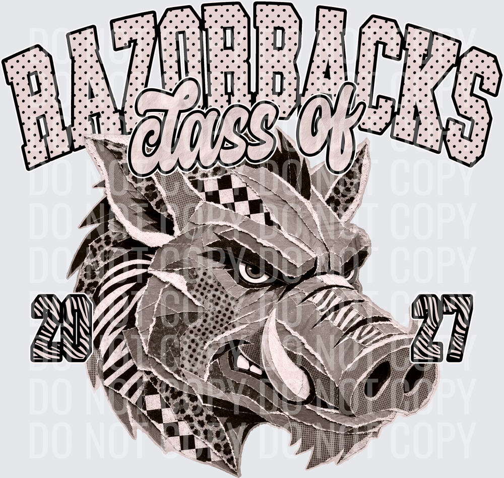 KayndiDesigns 10.26 Class of 2027 Neutral Razorbacks
