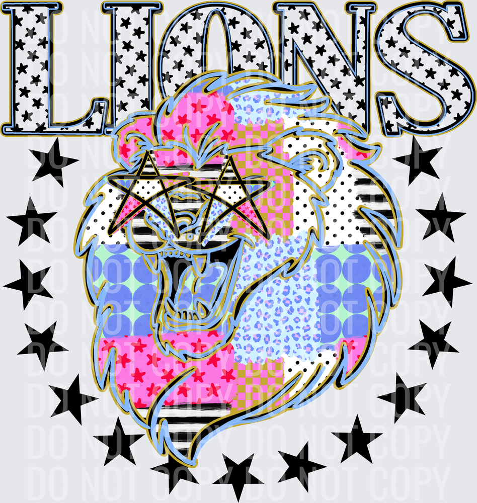 KayndiDesigns 09.26 Patchwork Varisty Stars Lions 3