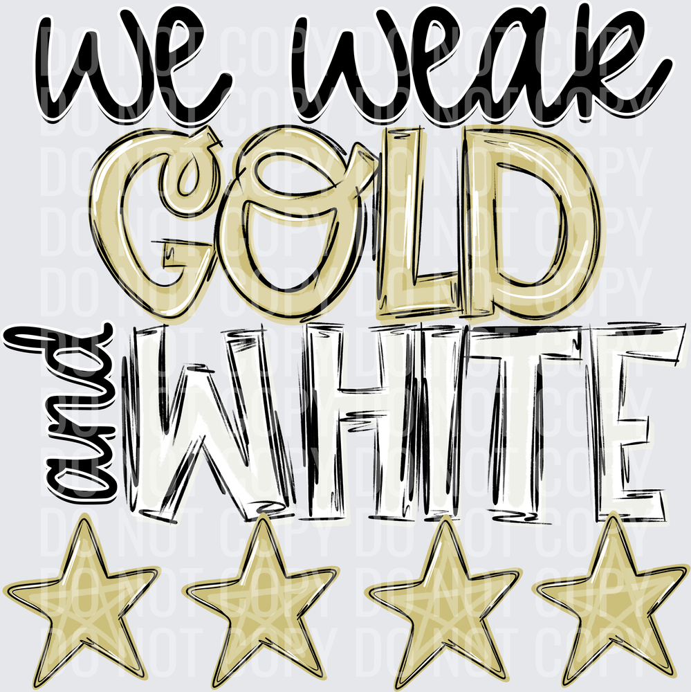 lt gold and white
