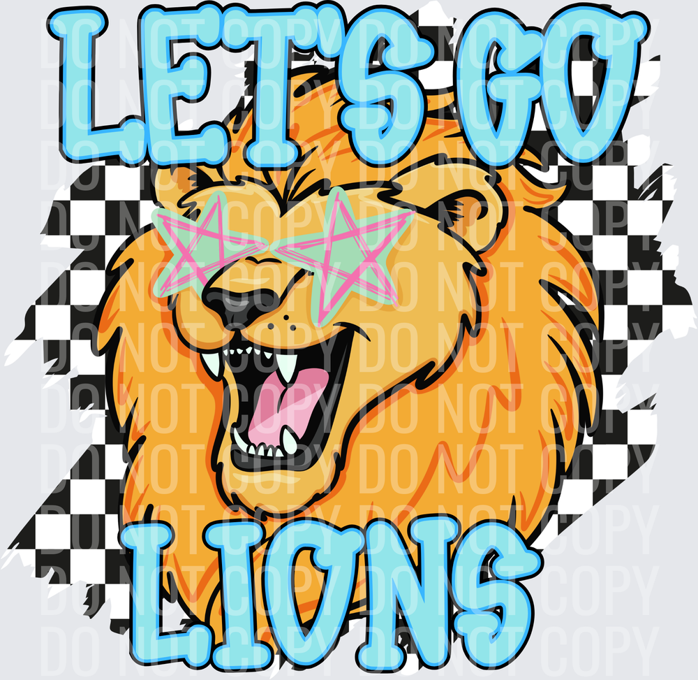Let’s go Lions checkered