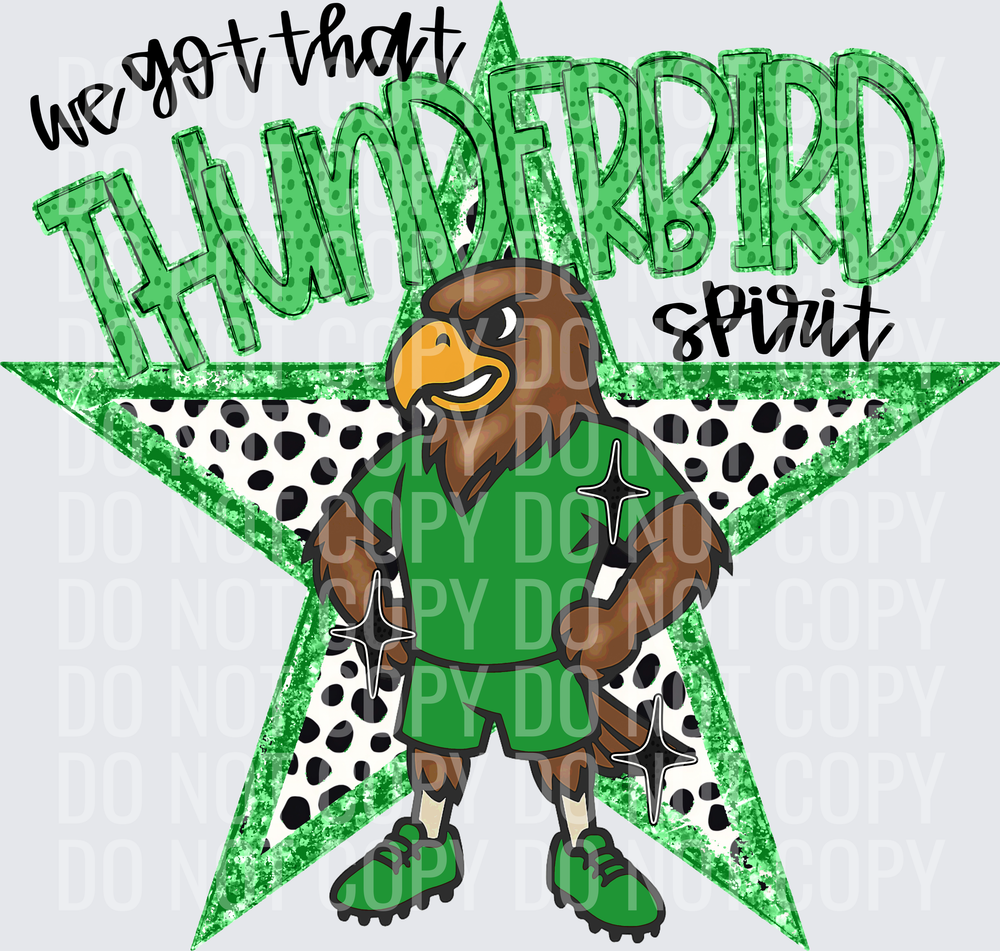 KayndiDesigns 09.26 We Got That Spirit Thunderbird Green