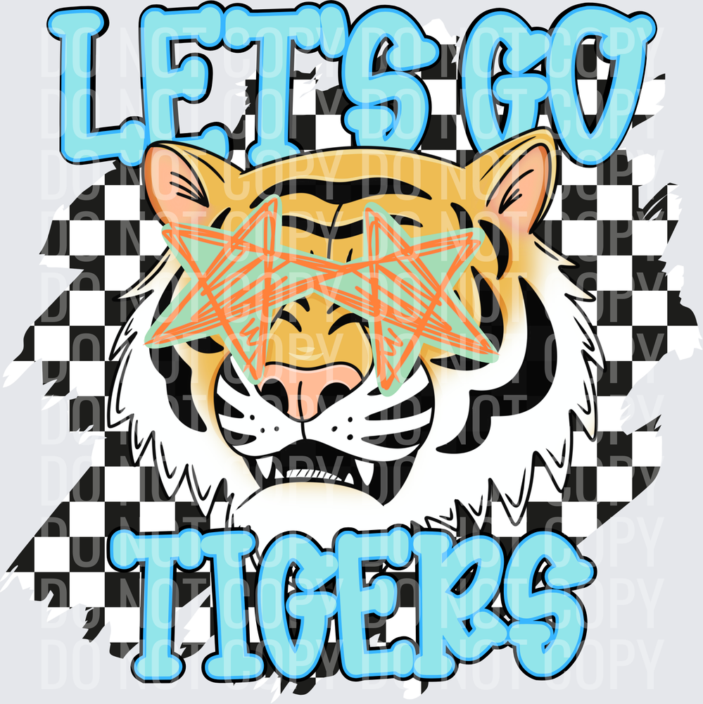 Let’s go tigers checkered