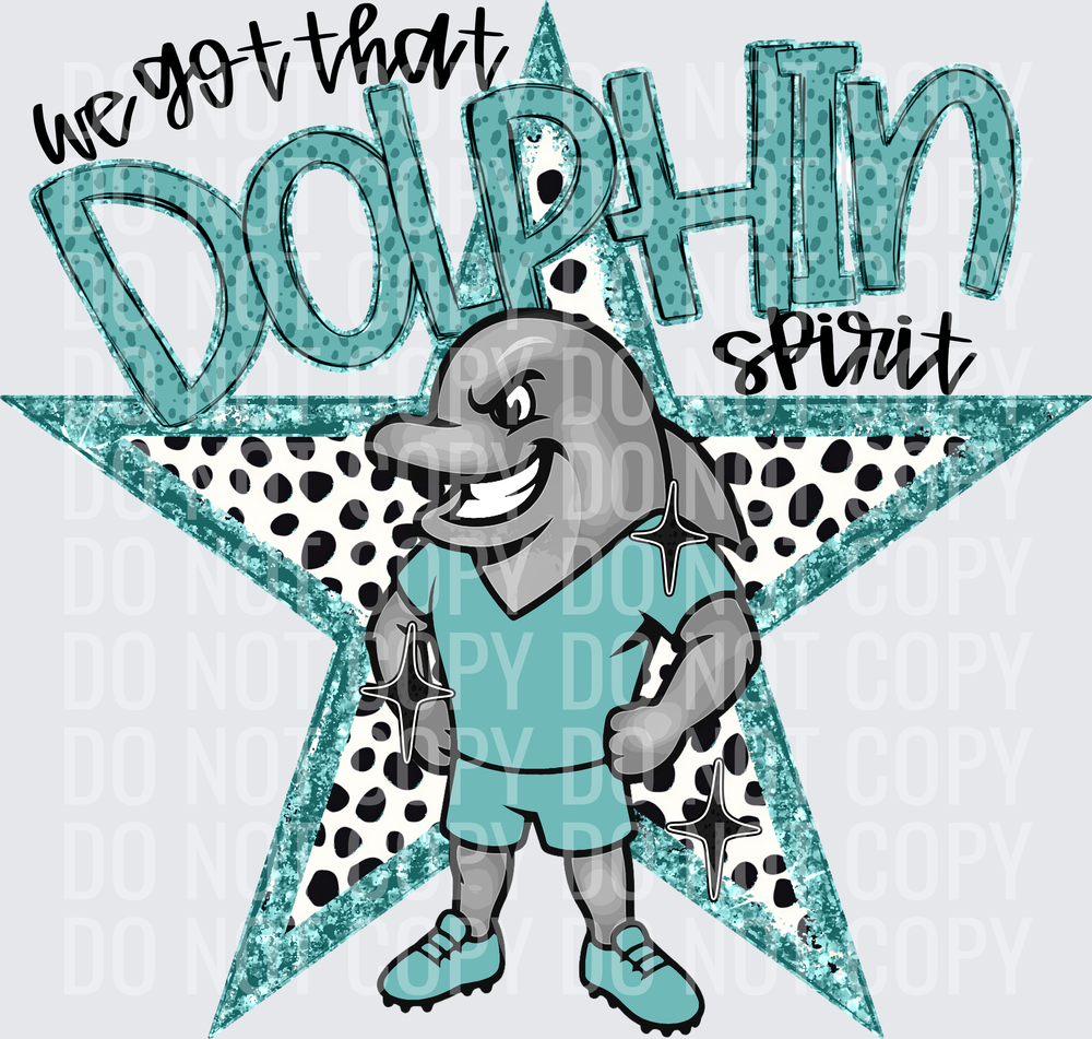 KayndiDesigns 09.26 We Got That Spirit Dolphin Teal