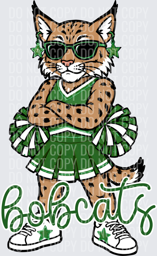 Bobcats Cheer Green
