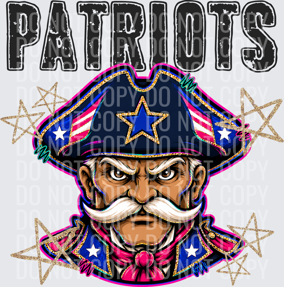 KayndiDesigns 08.26 Grunge Varsity Patriots