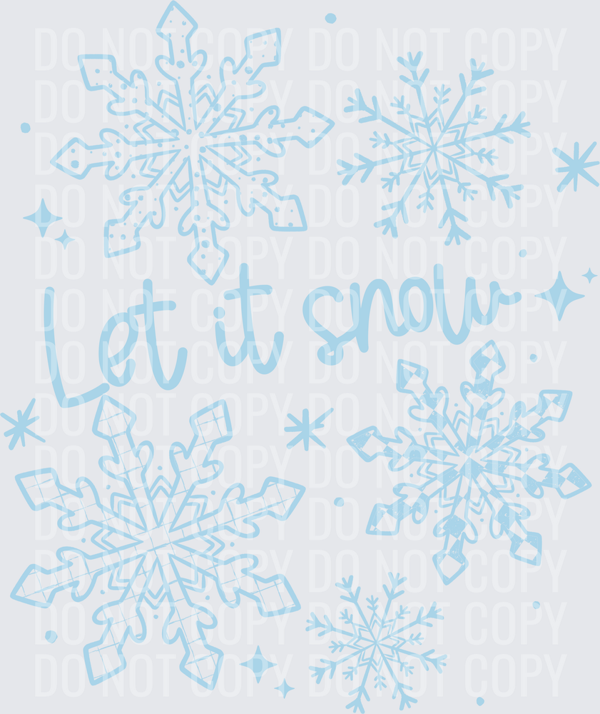 Let it snow light blue