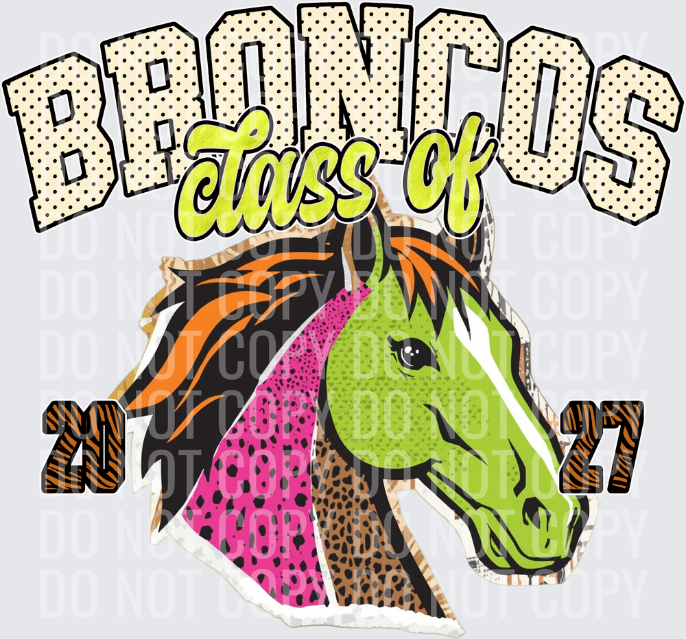 KayndiDesigns 10.26 Class of 2027 Bright Broncos