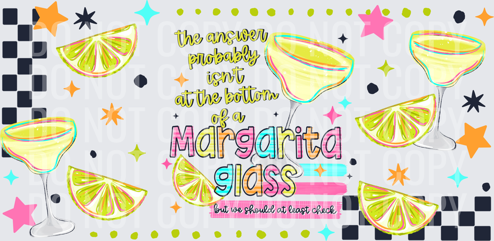 Margarita Glass 16oz wrap