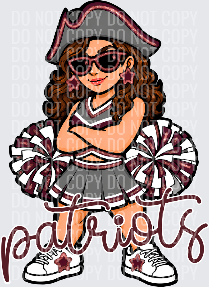 Patriots Cheer Maroon Gray