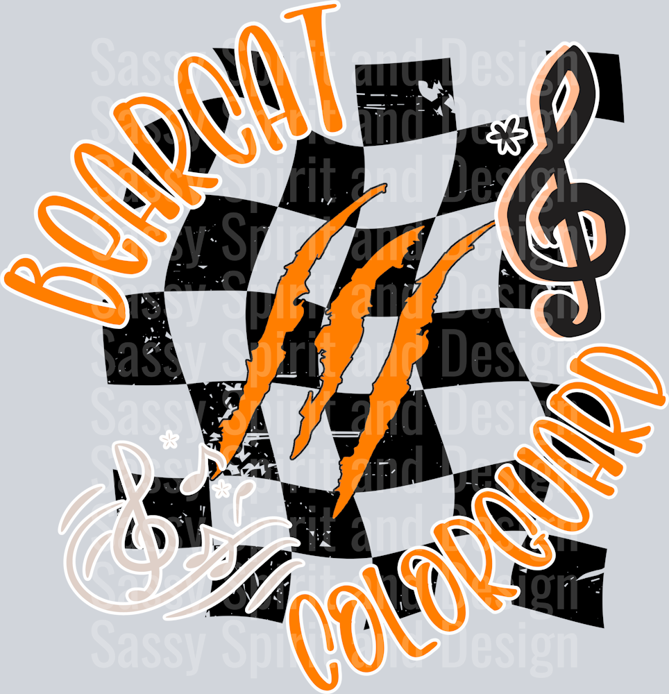 BEARCAT COLORUARD ORANGE BLACK