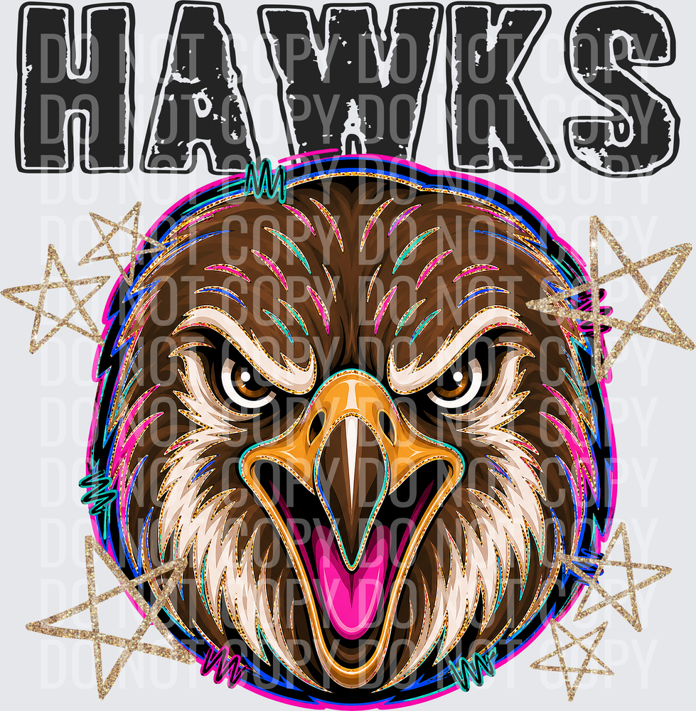 KayndiDesigns 08.26 Grunge Varsity Hawks