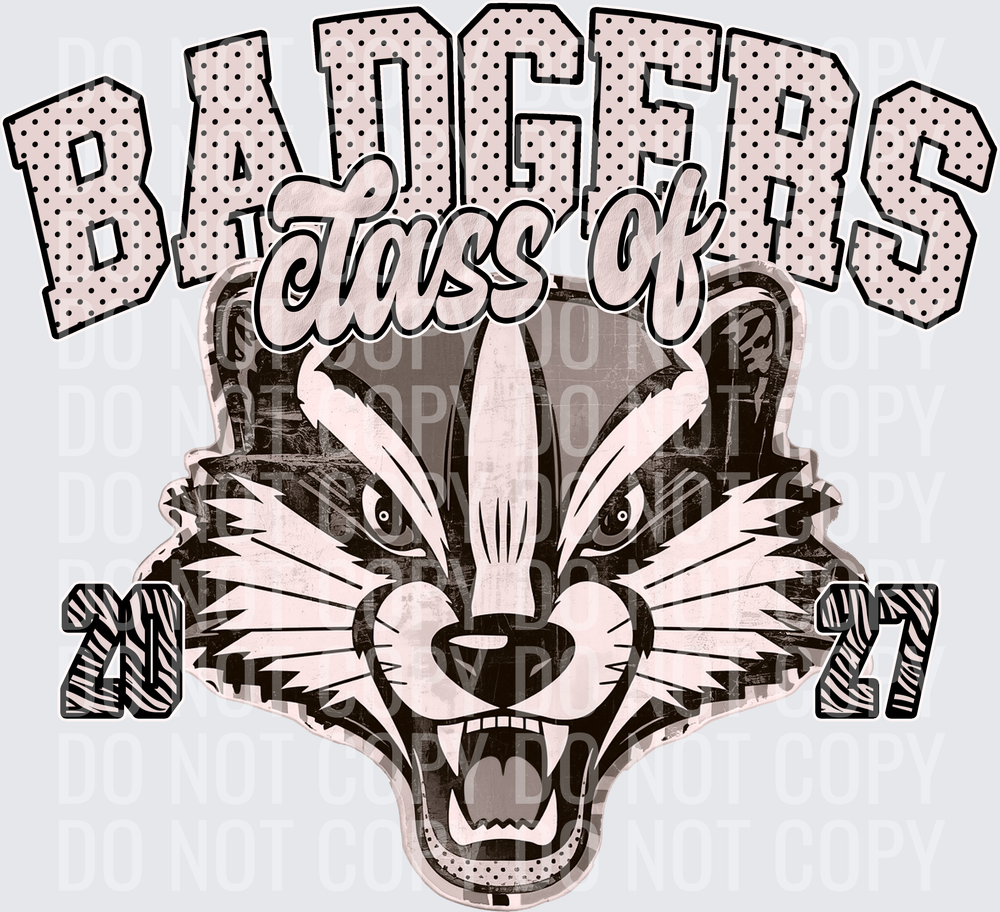 KayndiDesigns 10.26 Class of 2027 Neutral Badgers