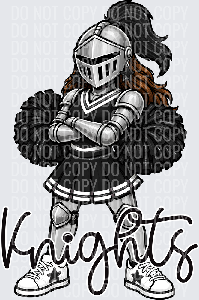 Knights Cheer Black