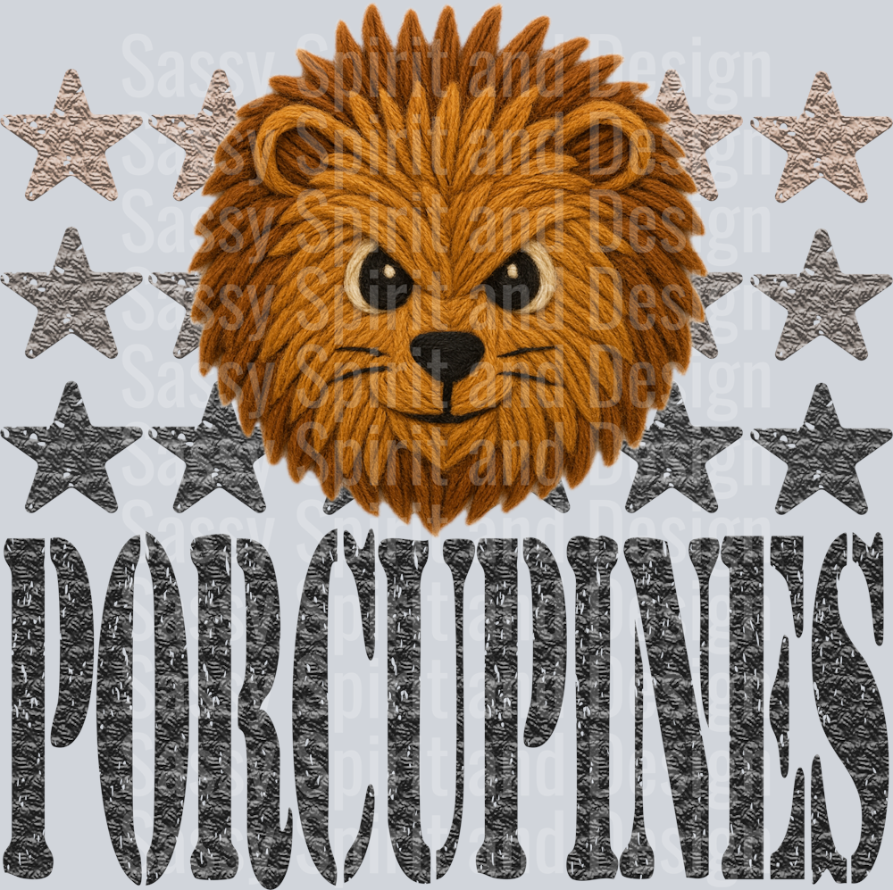 YARN MASCOTS PORCUPINES