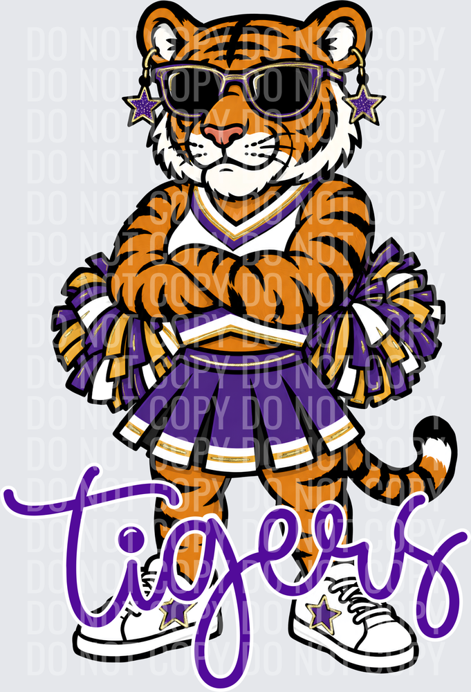 Tigers Cheer Purple Gold