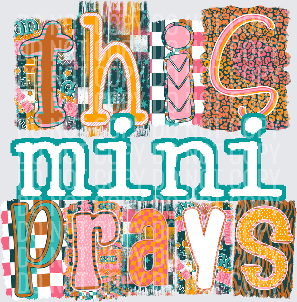 This mini prays