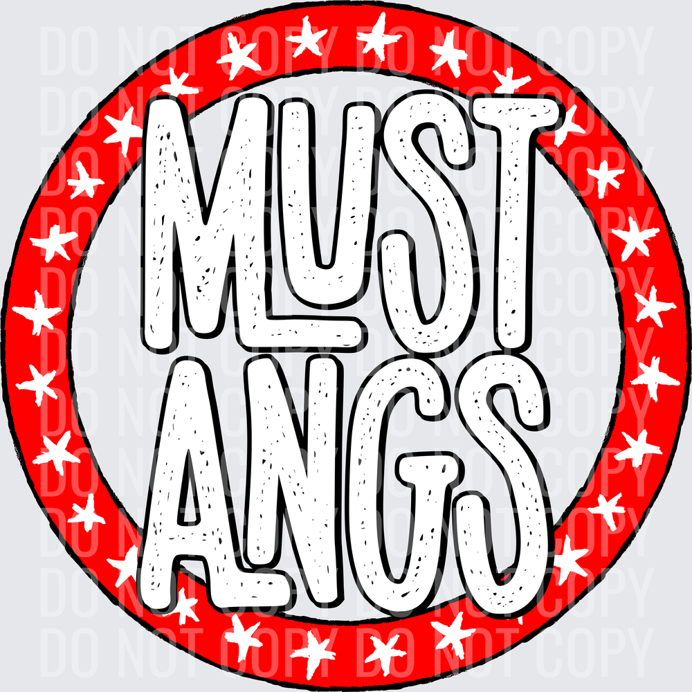 MustangsStarCircleRedWhite