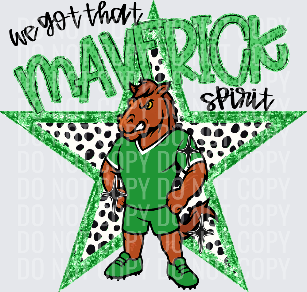 KayndiDesigns 09.26 We Got That Spirit Maverick Green