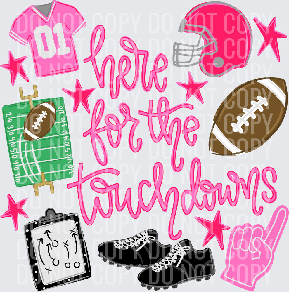 here for the touchdowns pink
