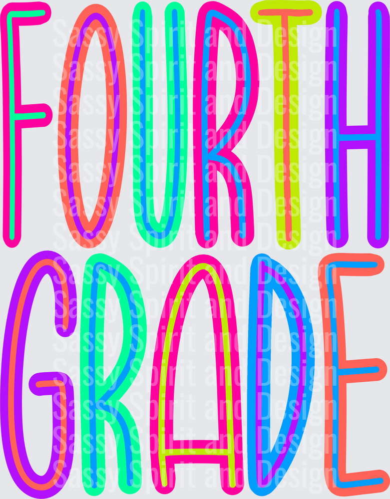 Back to School Brights FOURTH Grade