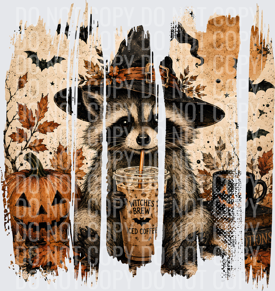 HALLOWEEN RACOON BRUSH