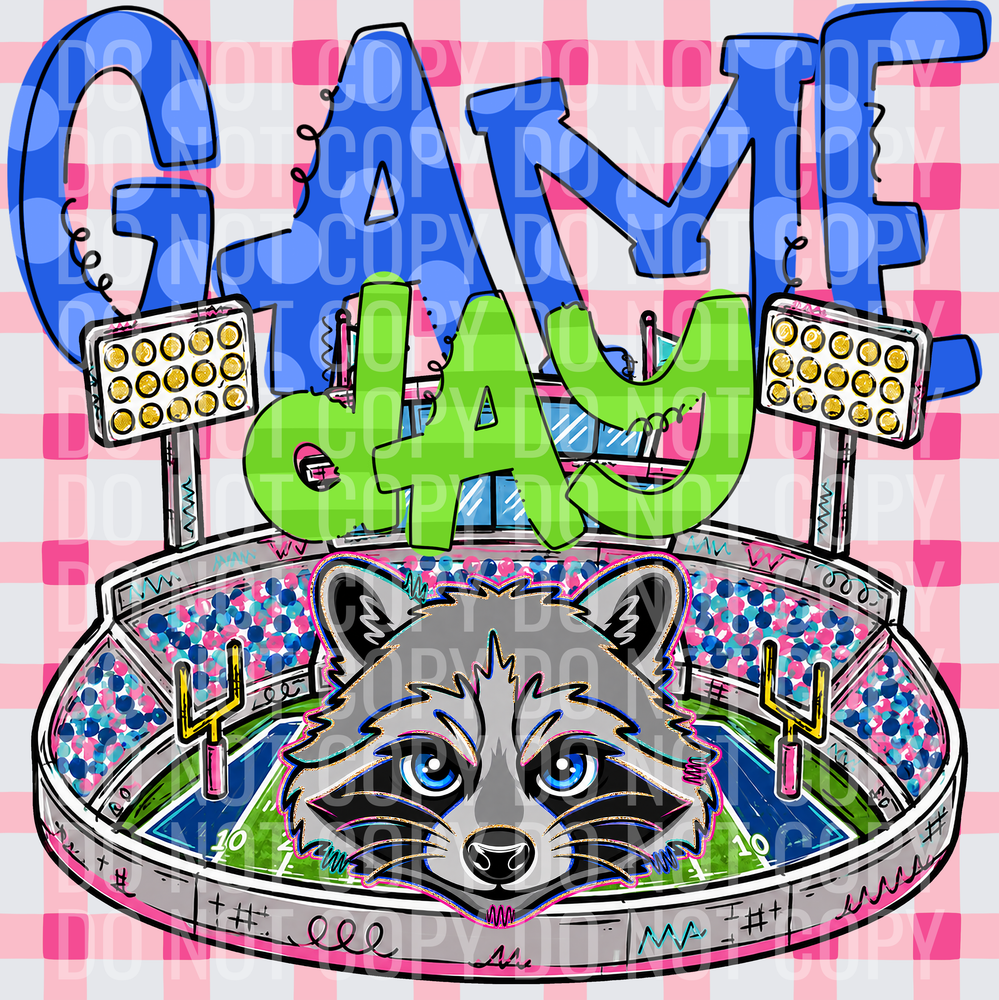 KayndiDesigns 08.26 Game Day Stadium Racooons