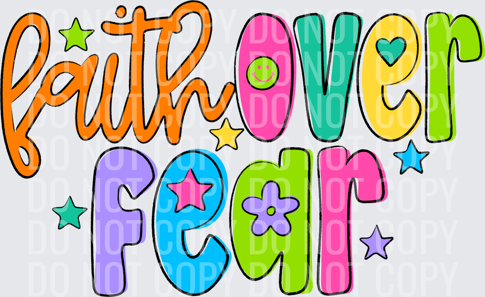 FAITH OVER FEAR DOODLE