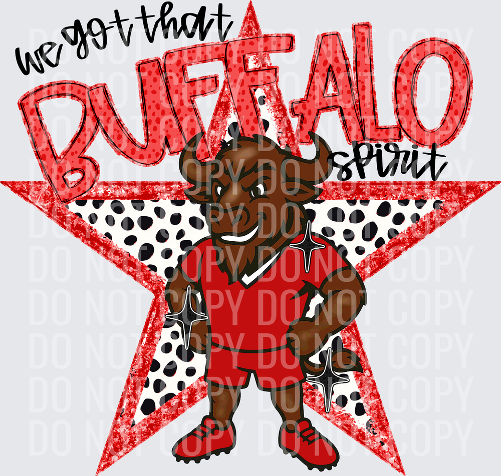 KayndiDesigns 09.26 We Got That Spirit Buffalo Red