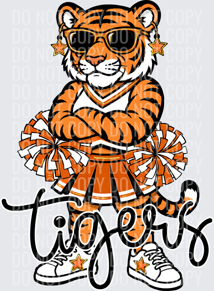 Tigers Cheer Orange Black