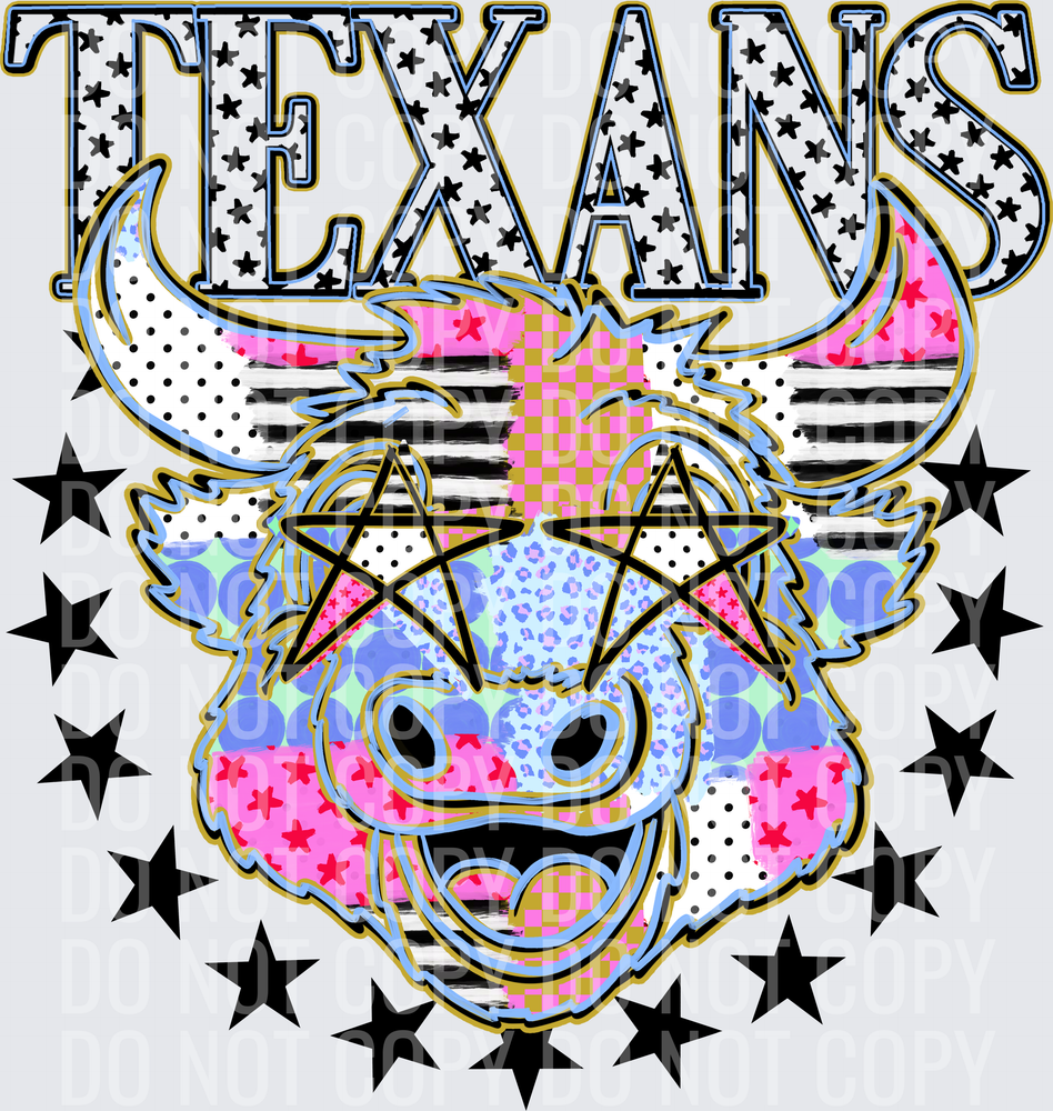 KayndiDesigns 09.26 Patchwork Varisty Stars Texans