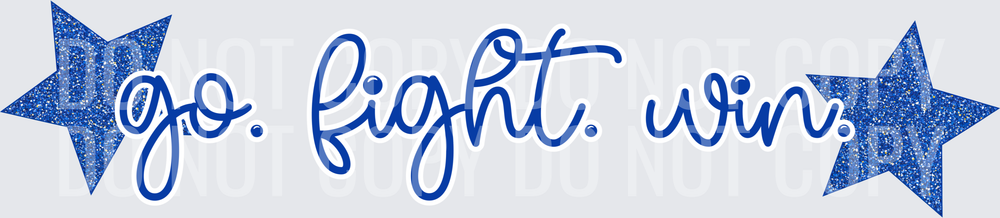 Go Fight Win Blue