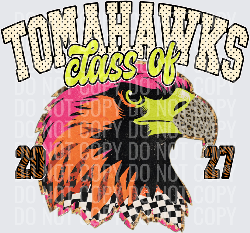 KayndiDesigns 10.26 Class of 2027 Bright Tomahawks