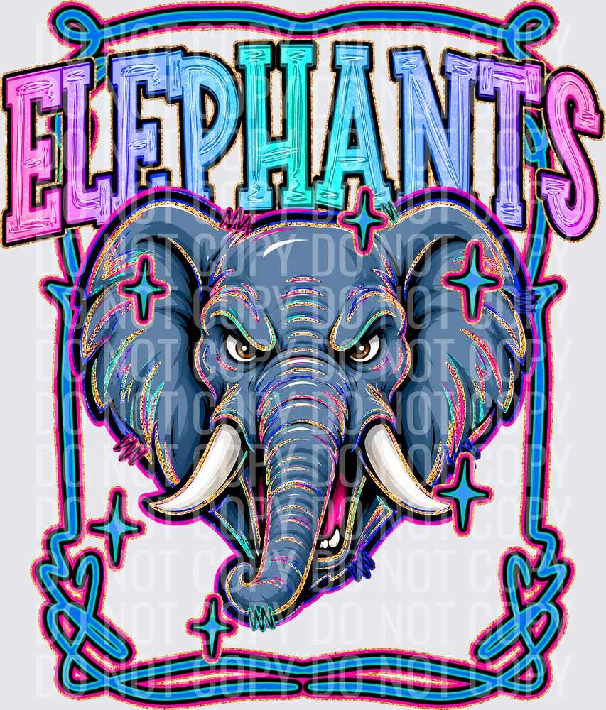 KayndiDesigns 08.26 Retro Pop Elephants