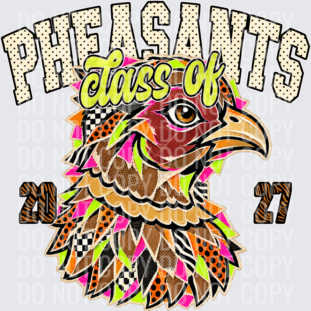 KayndiDesigns 10.26 Class of 2027 Bright Pheasants