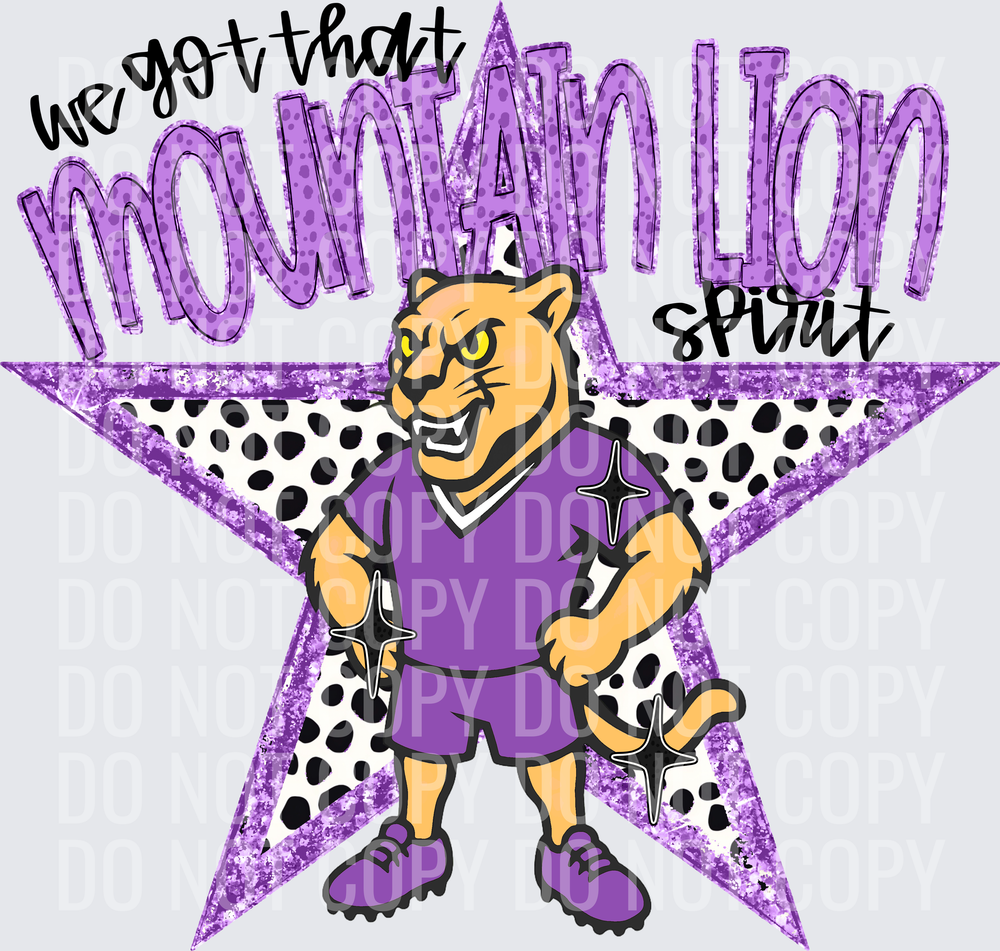 KayndiDesigns 09.26 We Got That Spirit Mountain Lion Purple
