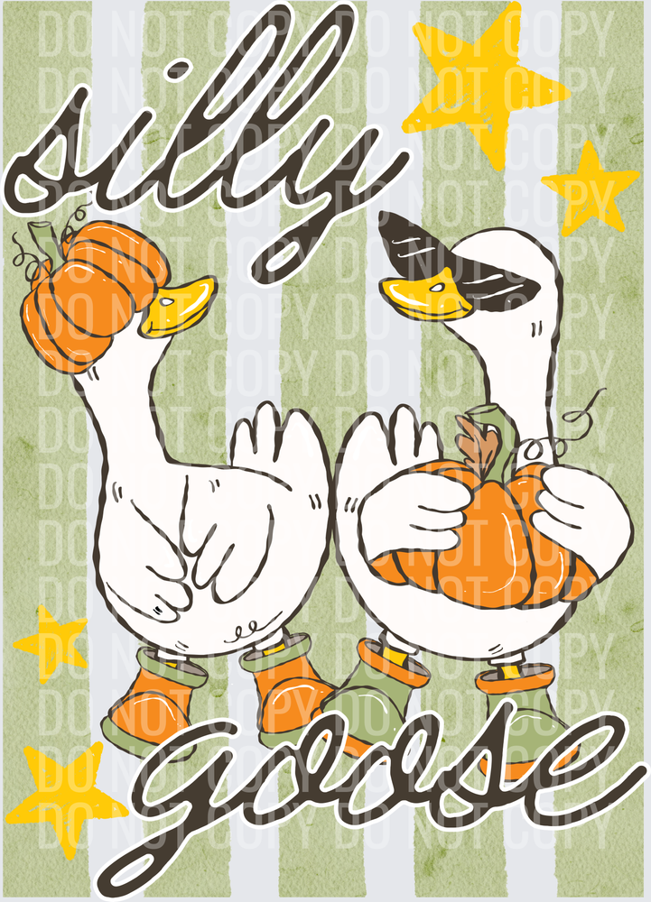 Silly fall goose