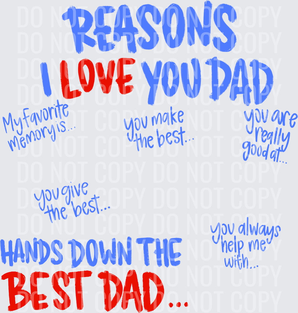 Reasons i love dad