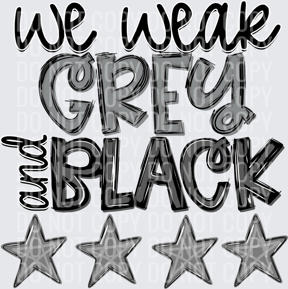 grey and black