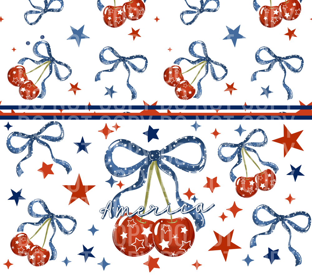 america cherries tumbler wrap