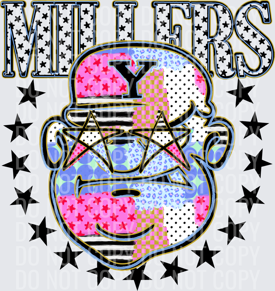 KayndiDesigns 09.26 Patchwork Varisty Stars Millers
