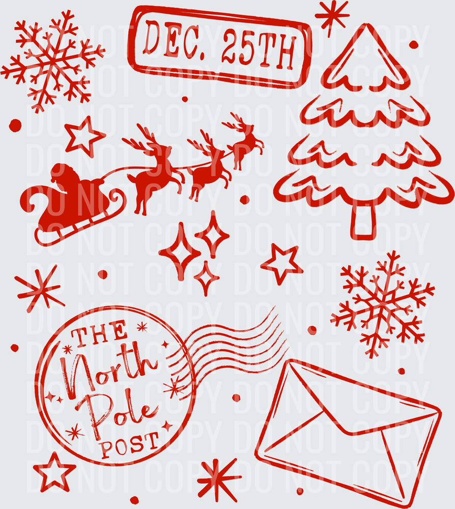 dec 25th red santa sack