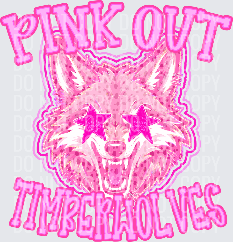 KayndiDesigns 09.26 Pink Out Timberwolves