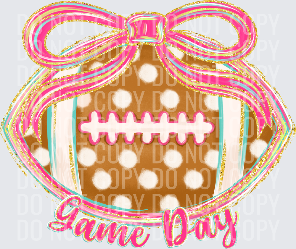 Game Day Polka Dot Football