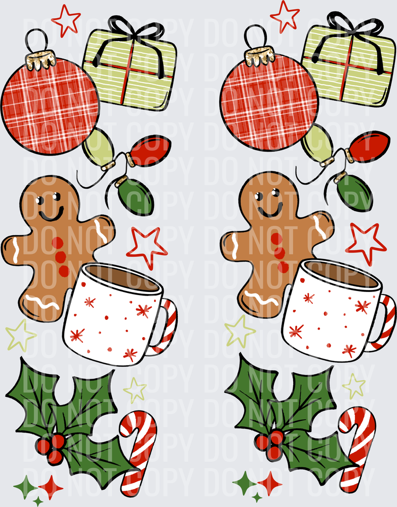 christmas collage sleeves